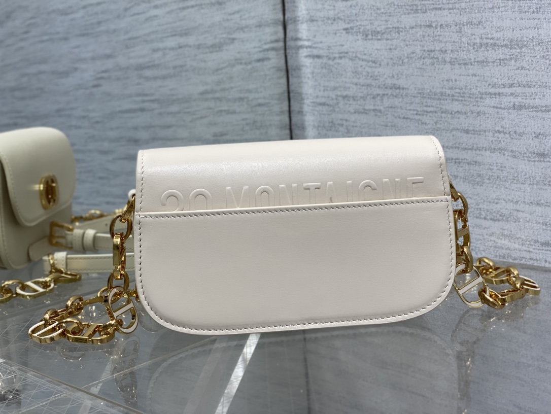 Bagsaaa D10r Montaigne Messenger White Bag - 18*4.5*10cm
