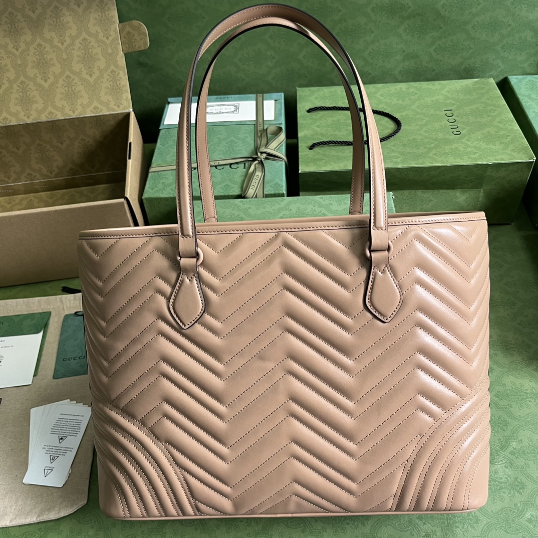 Bagsaaa Gvc*1 Marmont Tote Nude Bag - 38.5x 29x 14cm