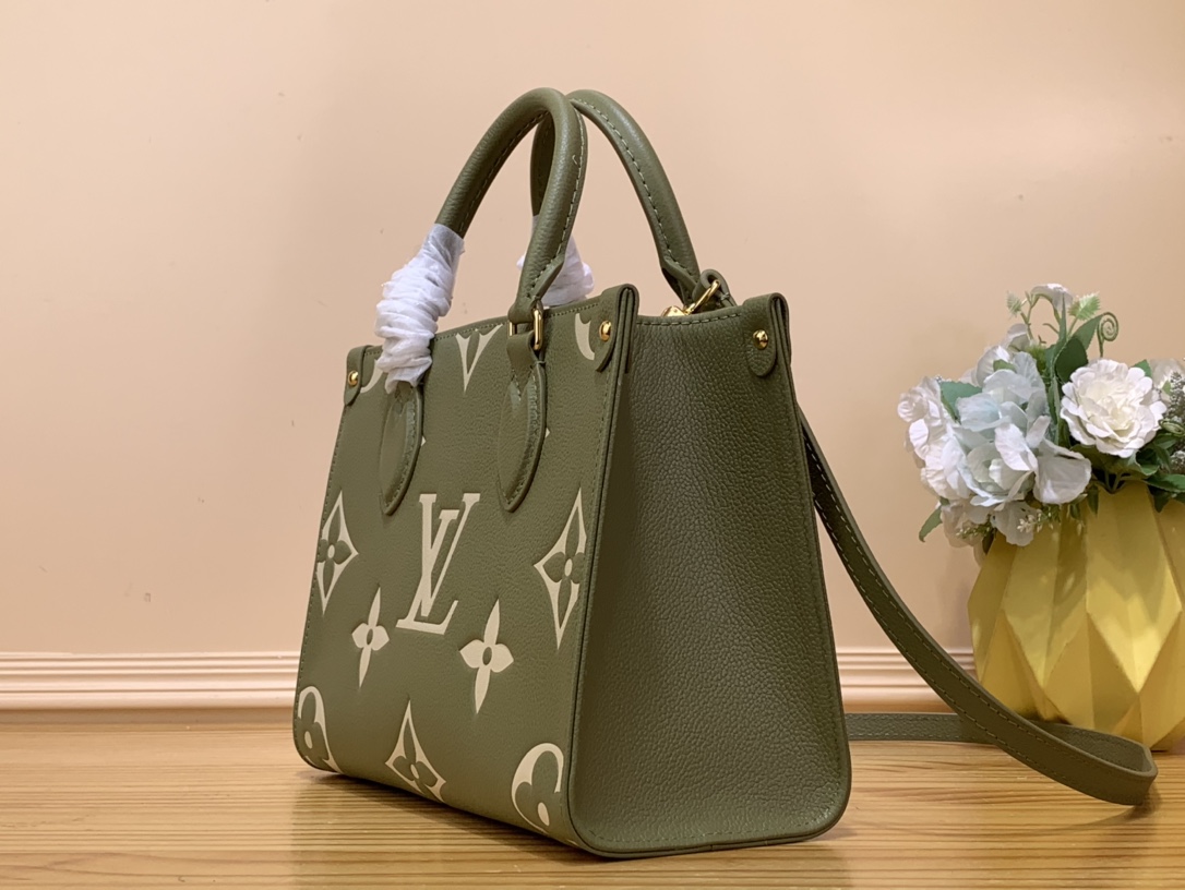 Bagsaaa L0vis Vvtt0n Onthego Green PM - 25 x 19 x 11.5