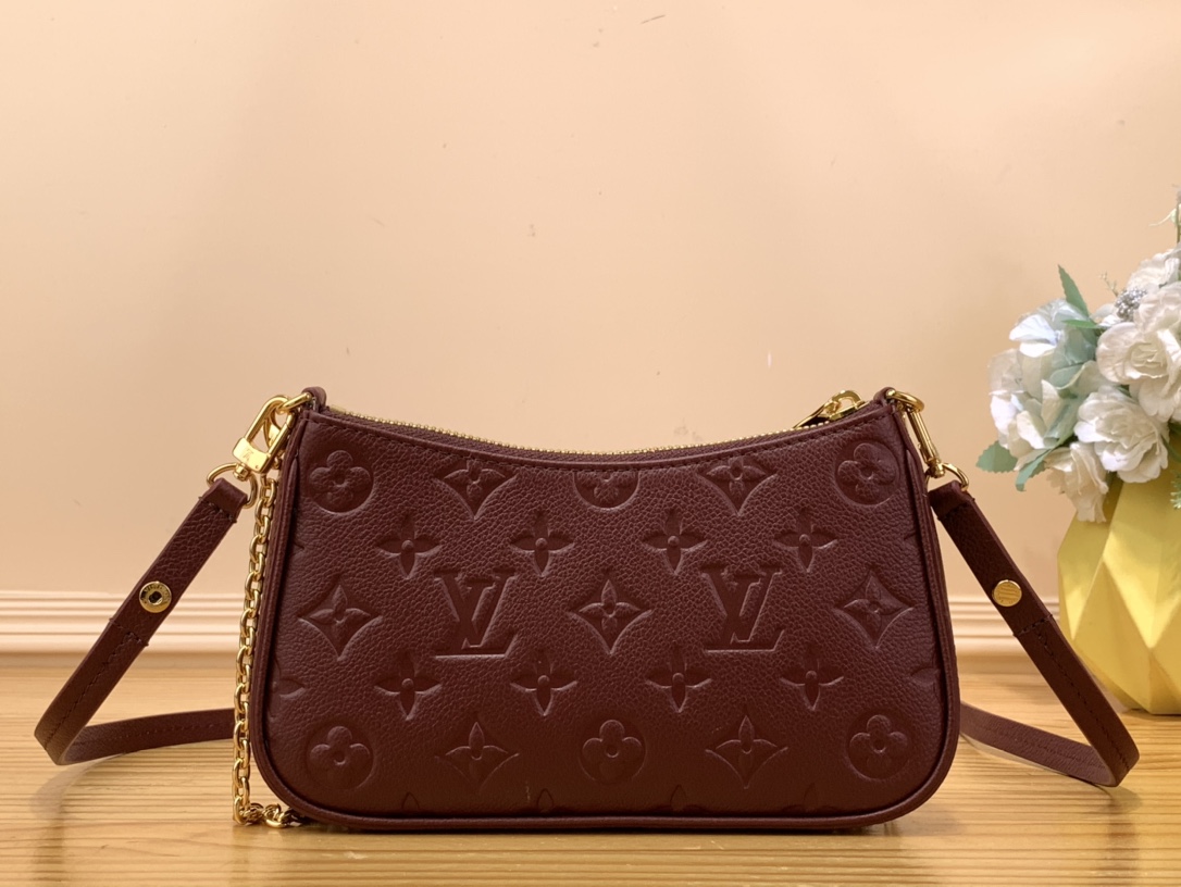 Bagsaaa L0vis Vvtt0n Easy On Pouch Burgundy - 19 x 11.5 x 3