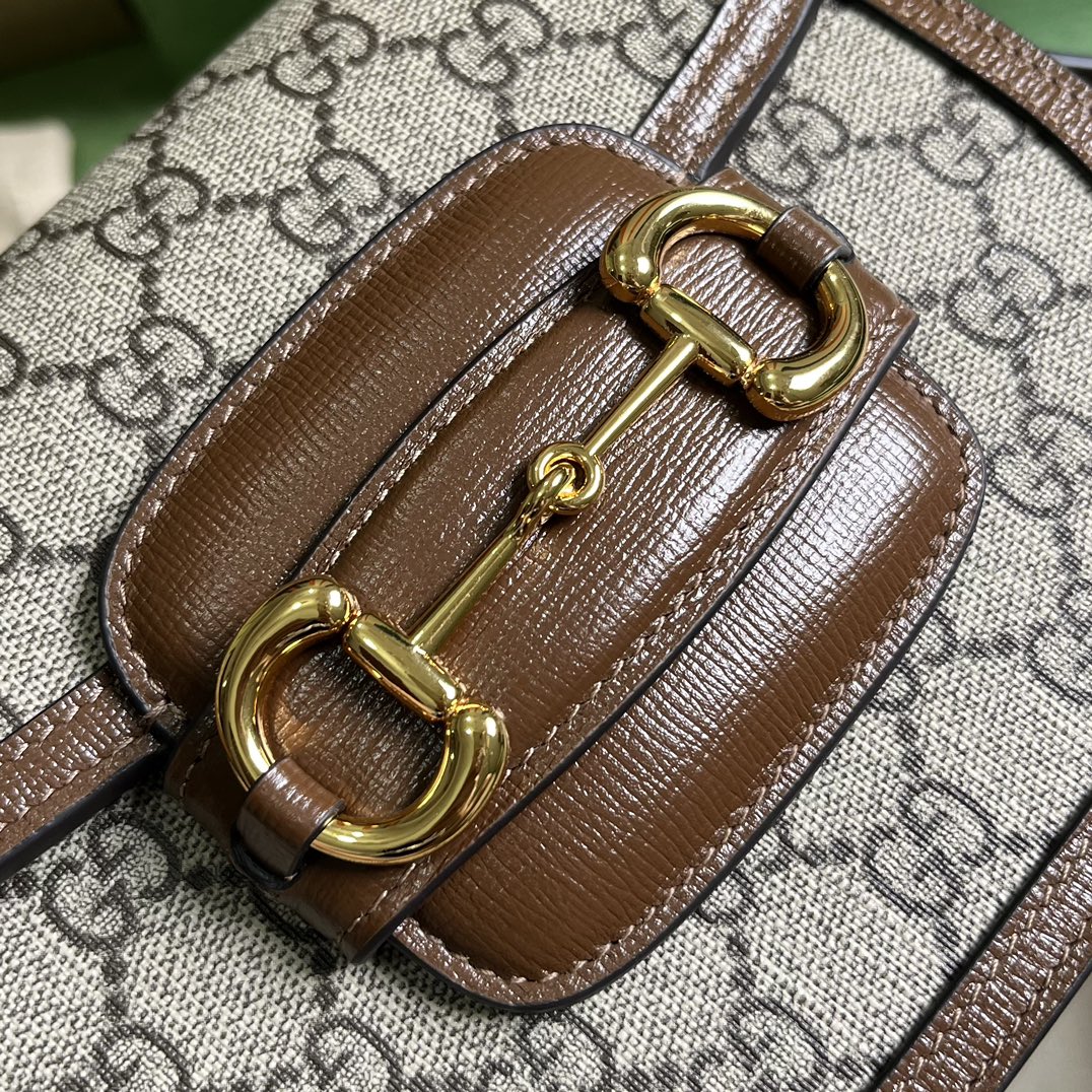 Bagsaaa Gvc*1 Horsebit Beige GG - 18*17*6.5cm