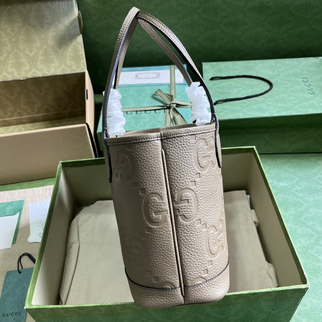 Bagsaaa Gvc*1 Jumbo GG in beige tote - 25x 22x 12cm