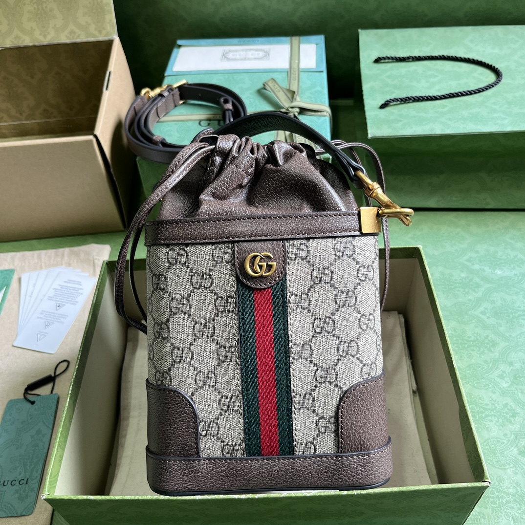 Bagsaaa Gvc*1 Ophidia Triangle Bucket Bag - 18x 16x 5cm