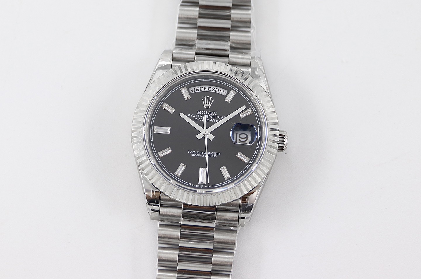Bagsaaa R01ex Day-Date 40mm Black/18 carat white gold