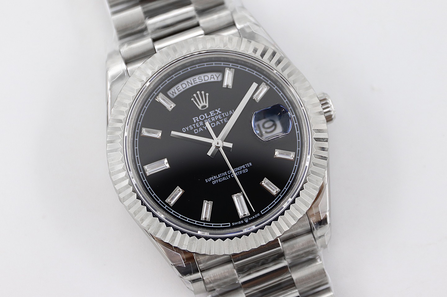 Bagsaaa R01ex Day-Date 40mm Black/18 carat white gold