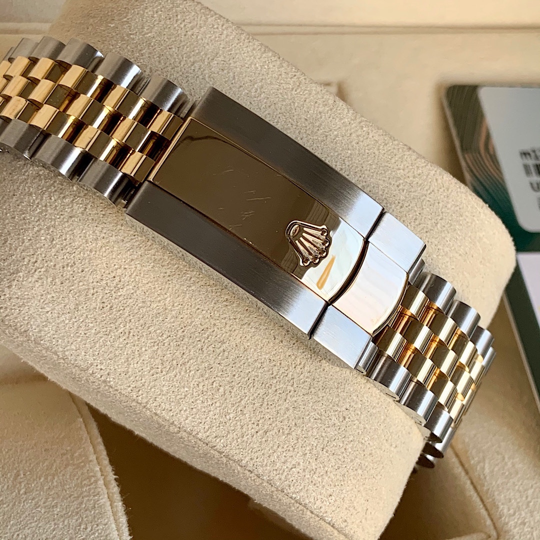 Bagsaaa R01ex Datejust Jubilee Steel & 18K Yellow Gold Champagne Motif Index Dial