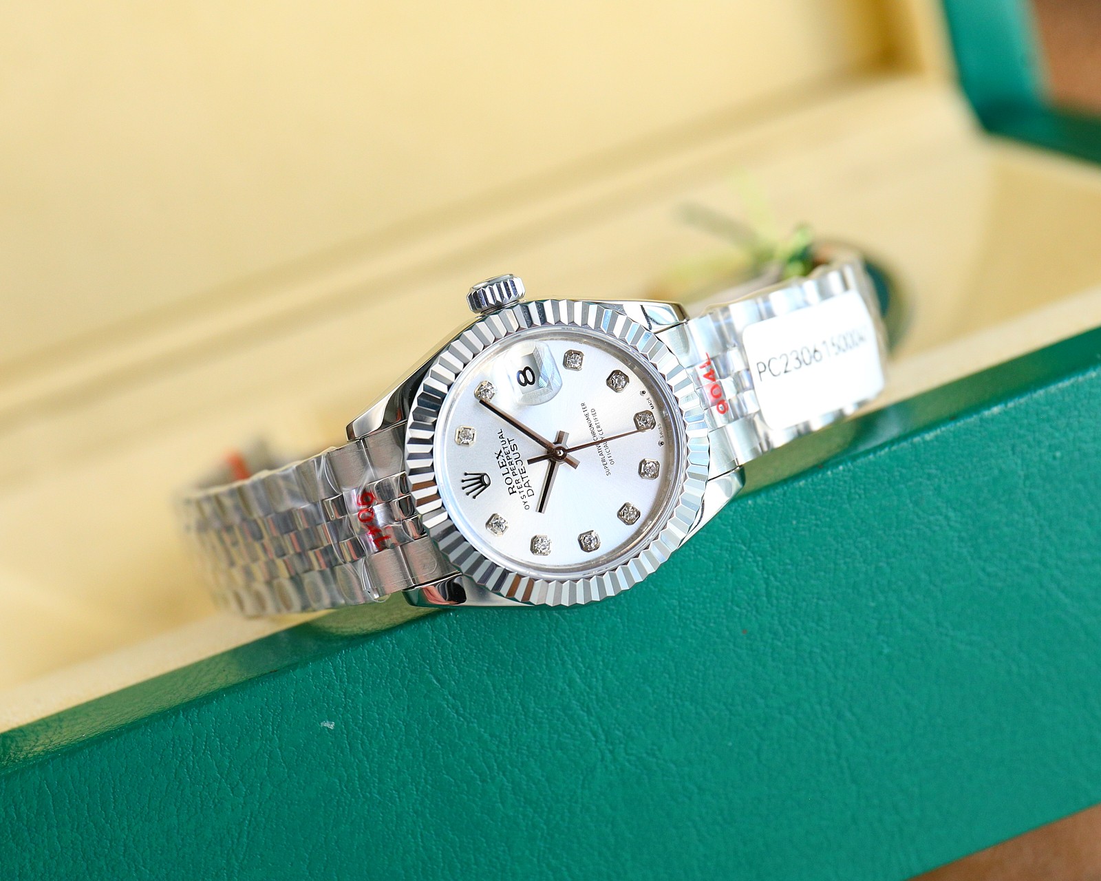 Bagsaaa R01ex Lady Datejust Oystersteel and White Silver 28mm