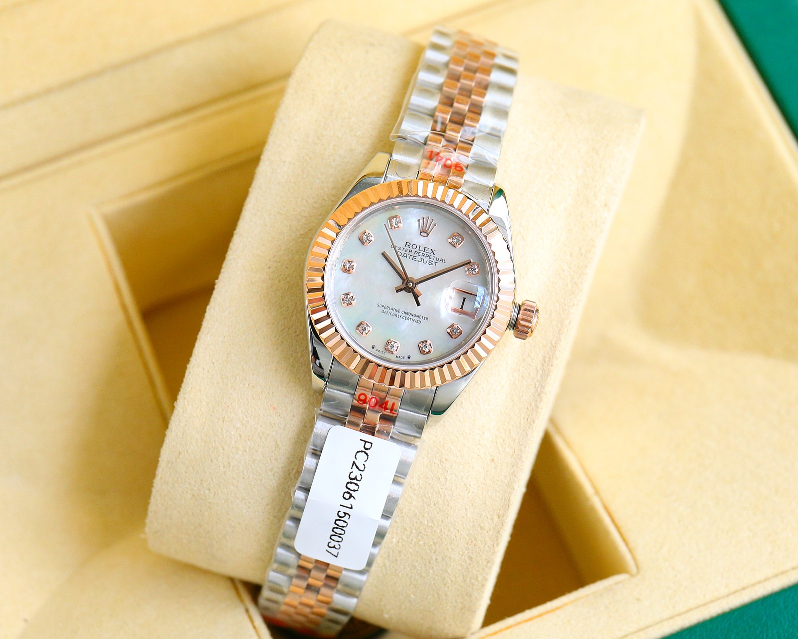 Bagsaaa R01ex Lady Datejust Oystersteel and Silver and White Dial 28mm