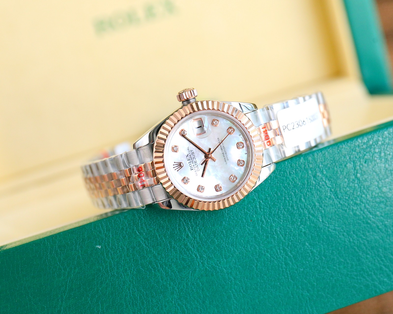 Bagsaaa R01ex Lady Datejust Oystersteel and Silver and White Dial 28mm