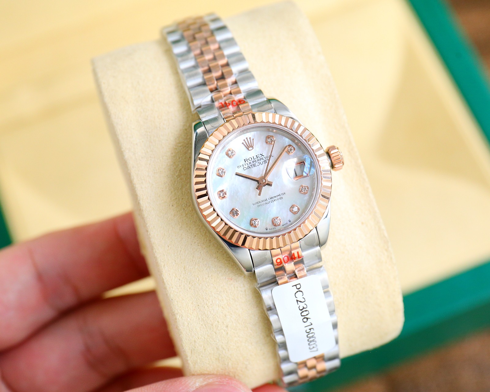 Bagsaaa R01ex Lady Datejust Oystersteel and Silver and White Dial 28mm