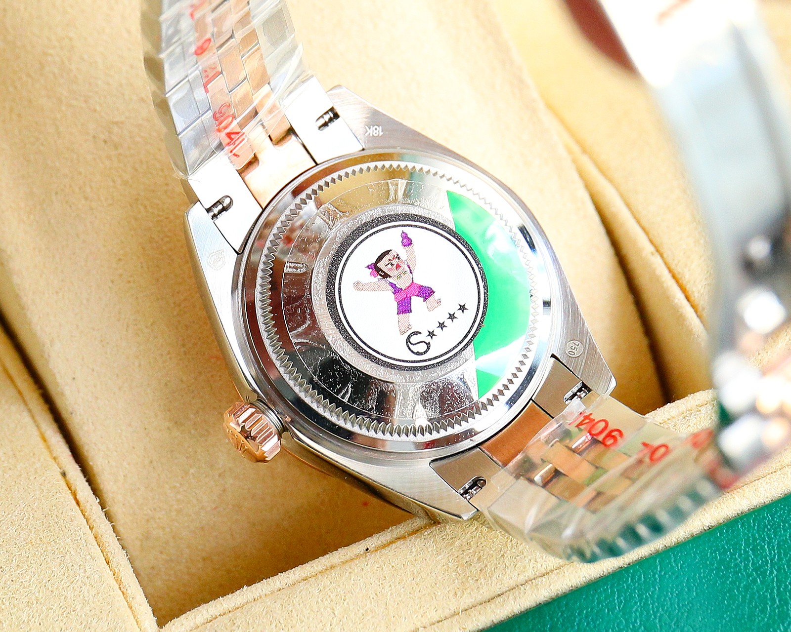 Bagsaaa R01ex Lady Datejust Oystersteel and Silver and Pink Dial 28mm