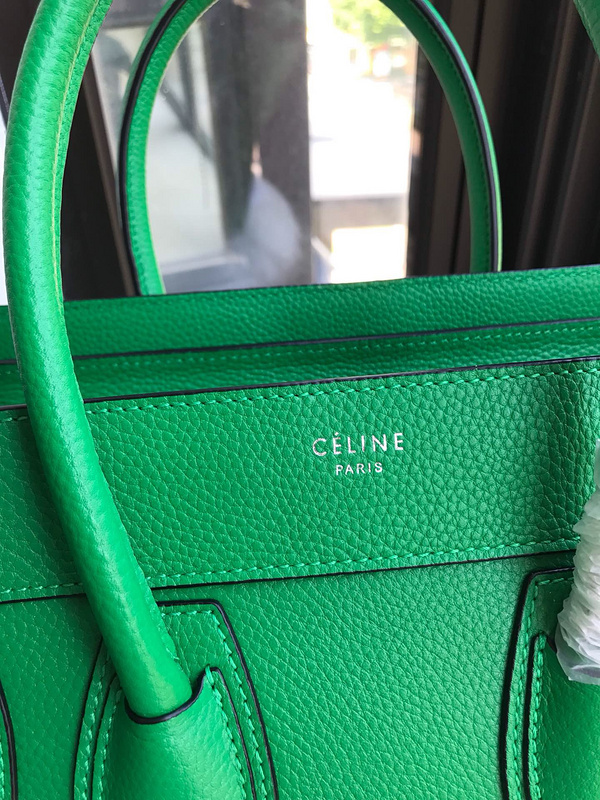 Bagsaaa Ce1i*e Micro Luggage Calfskin Handbag in green