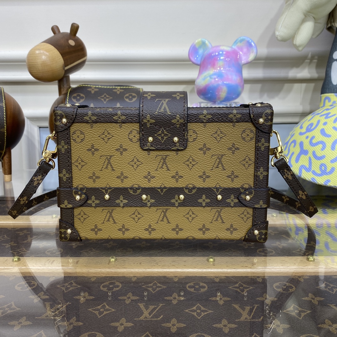Bagsaaa L0vis Vvtt0n LU PETITE MALLE BOX Monogram Brown 20*5*12.5cm