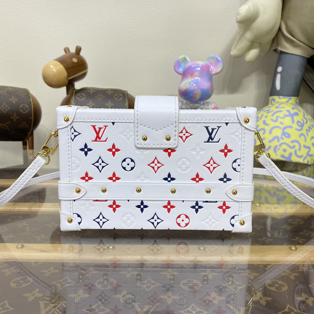 Bagsaaa L0vis Vvtt0n Petite Malle Bag White - 20 x 12.5 x 6 cm - M23541
