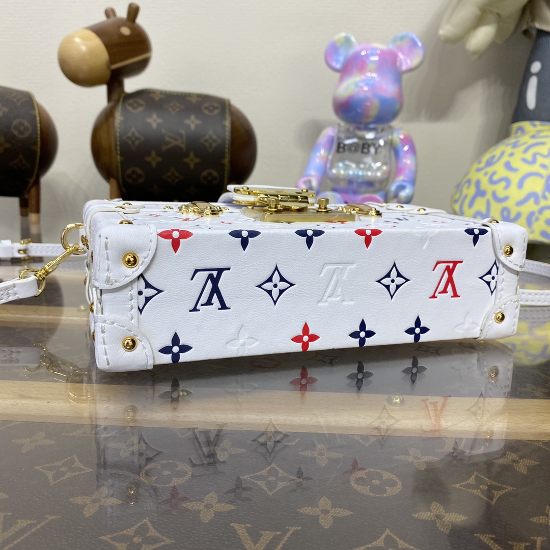 Bagsaaa L0vis Vvtt0n Petite Malle Bag White - 20 x 12.5 x 6 cm - M23541