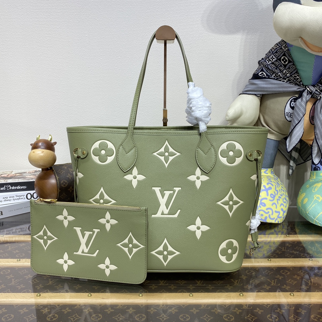 Bagsaaa L0vis Vvtt0n Neverfull MM Monogram Green - 31 x28x14cm