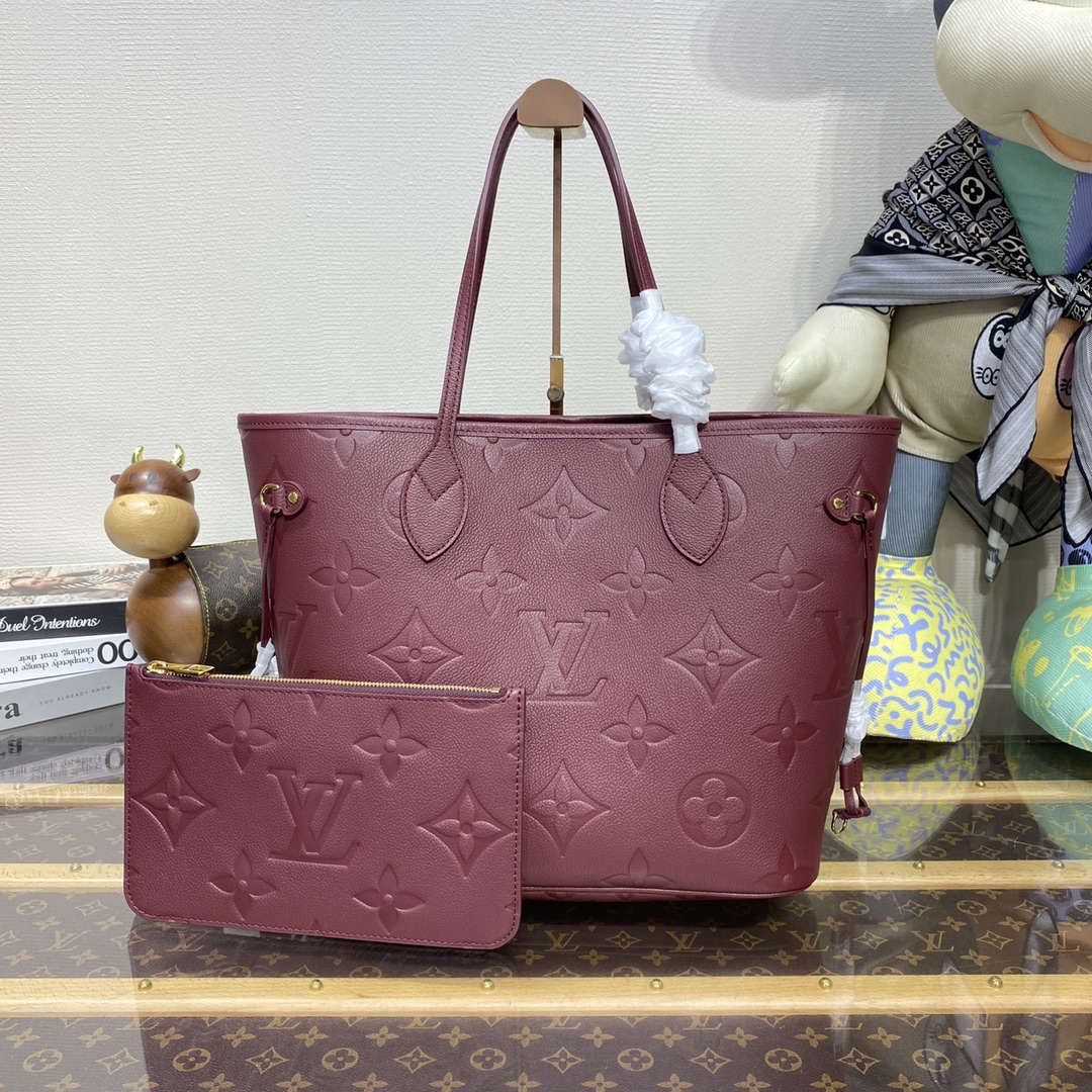 Bagsaaa L0vis Vvtt0n Neverfull MM Monogram Burgundy - 31 x28x14cm
