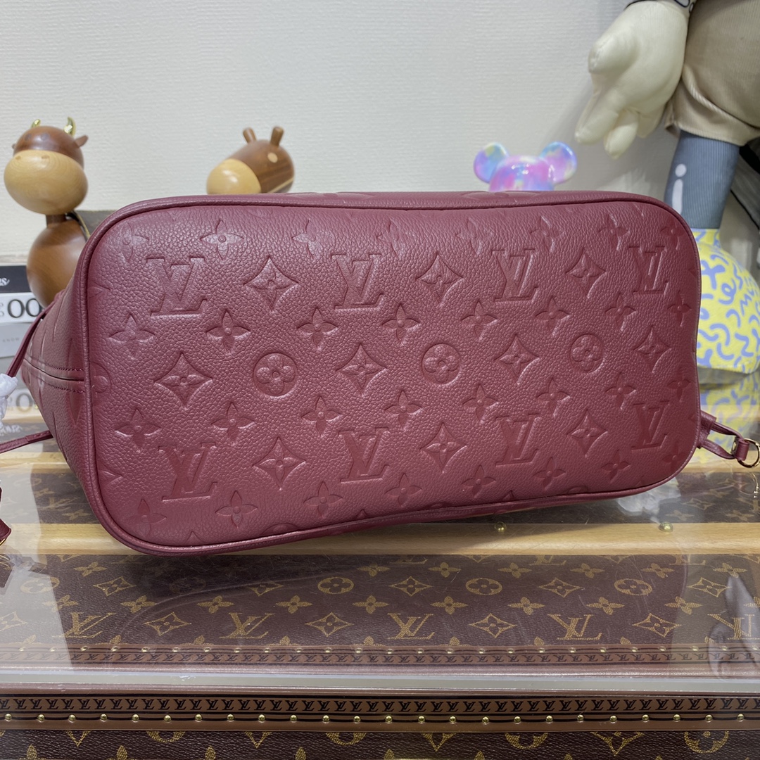 Bagsaaa L0vis Vvtt0n Neverfull MM Monogram Burgundy - 31 x28x14cm