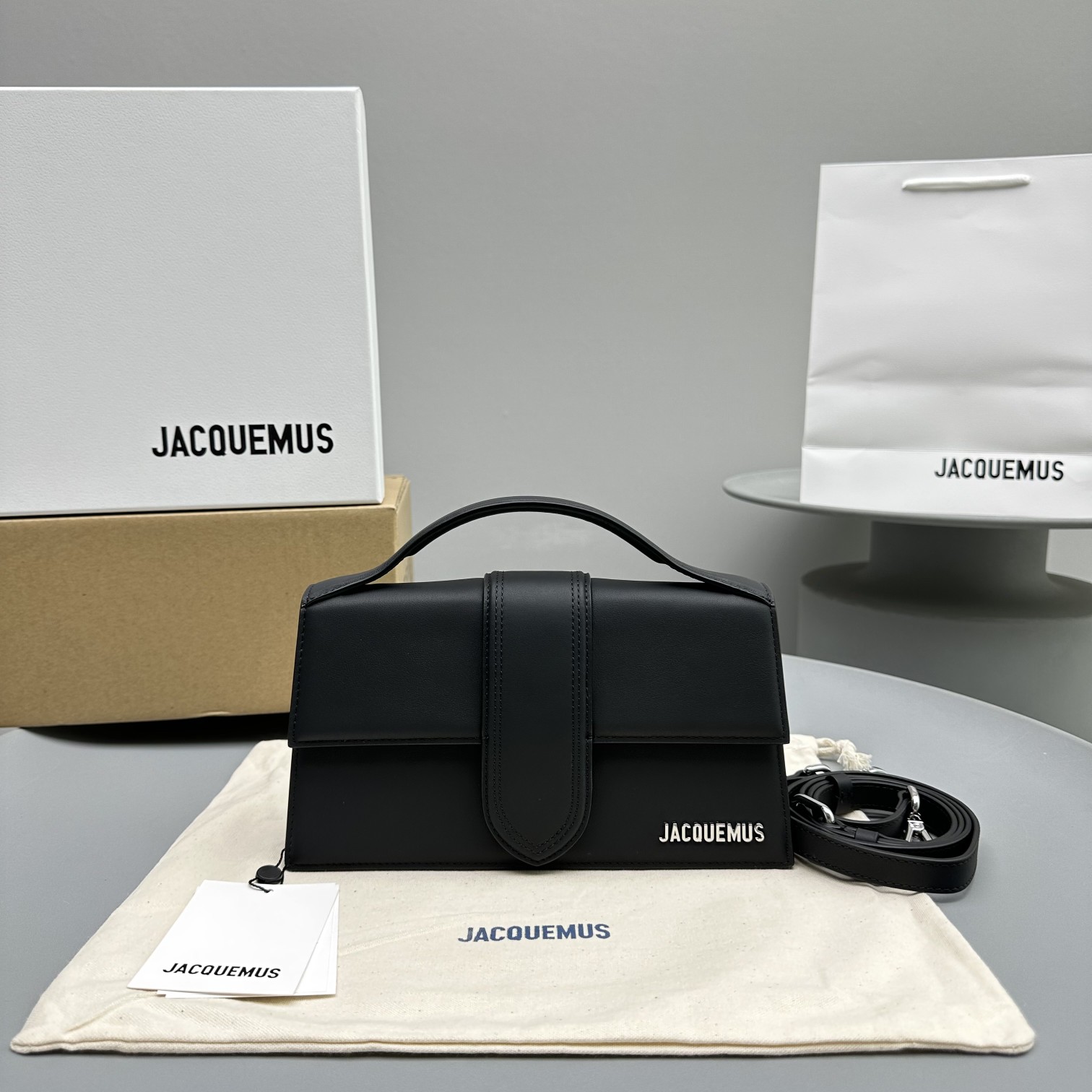 Bagsaaa Jacquemus Le Grand Bambino Black - 24x13x7cm