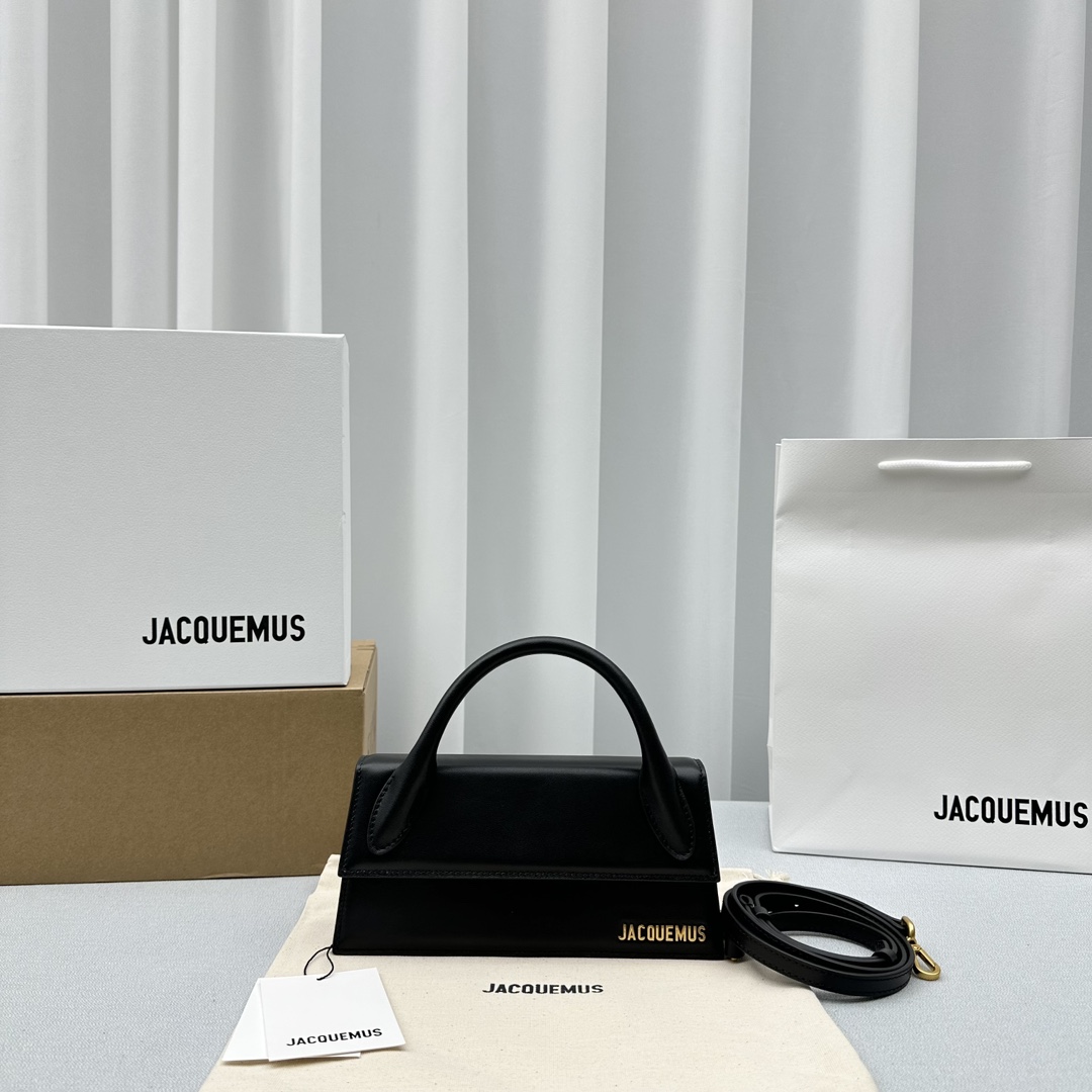 Bagsaaa Jacquemus Le Chiquito Long Black - 21x10x6cm
