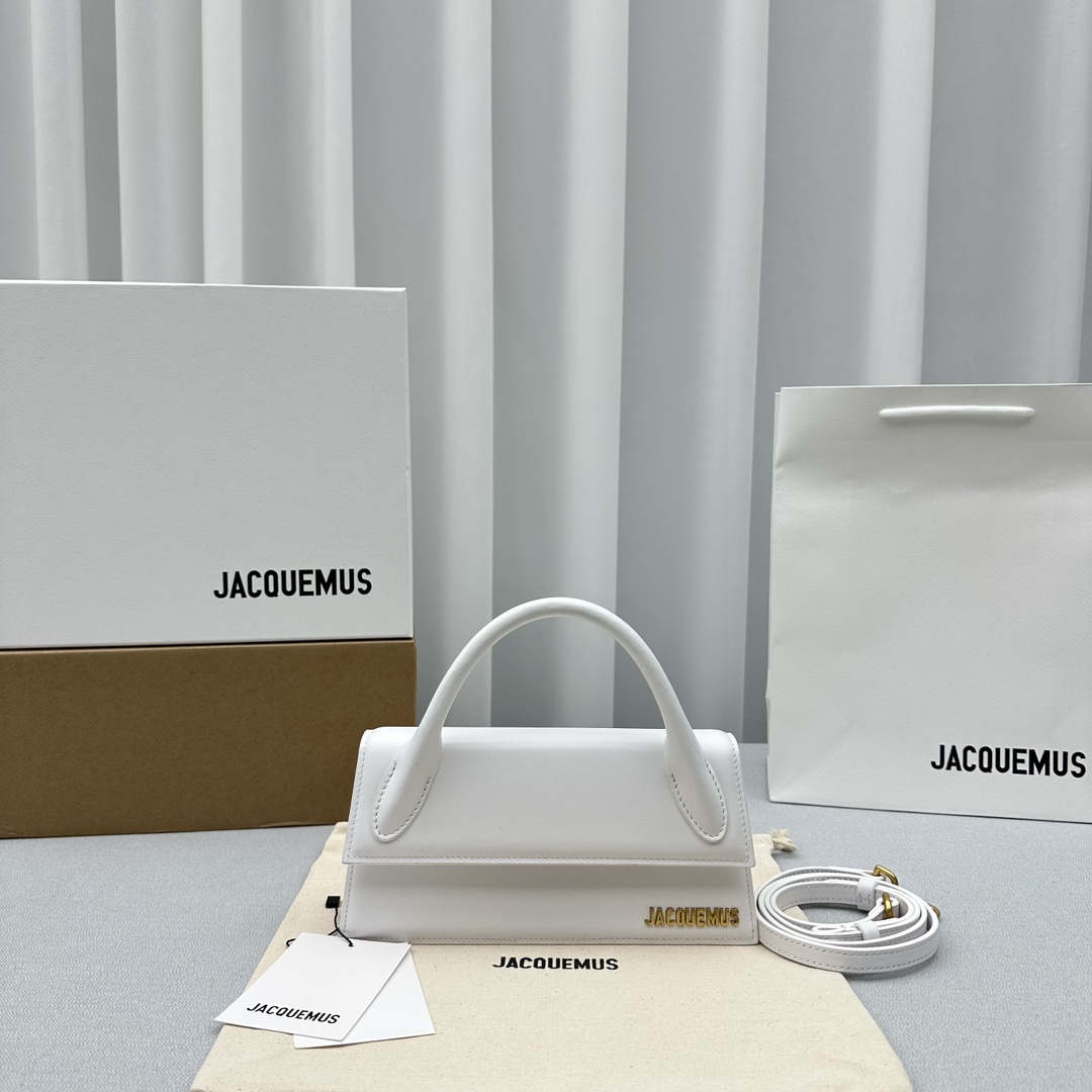 Bagsaaa Jacquemus Le Chiquito Long White - 21x10x6cm