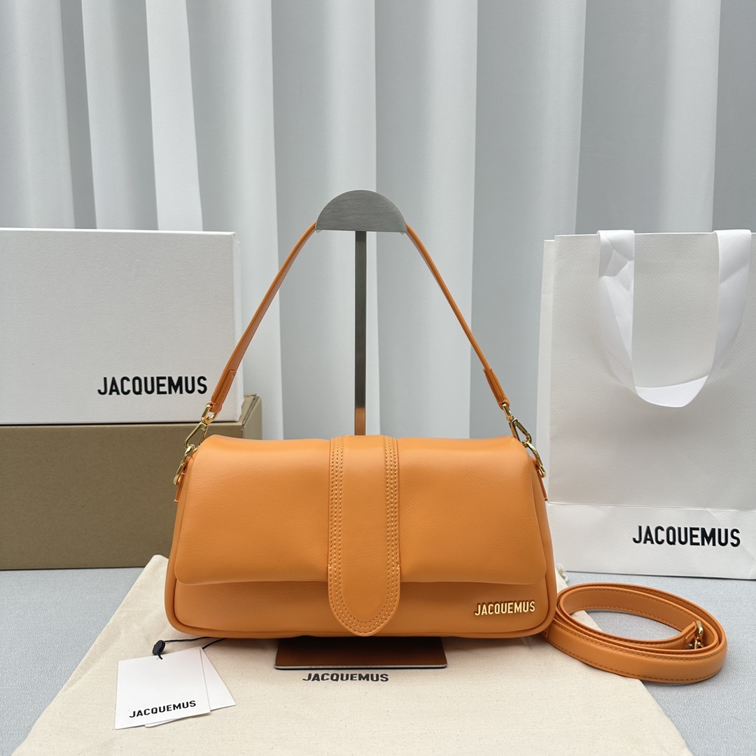Bagsaaa Jacquemus Le Bambimou Le Raphia Puffed Flap Bag