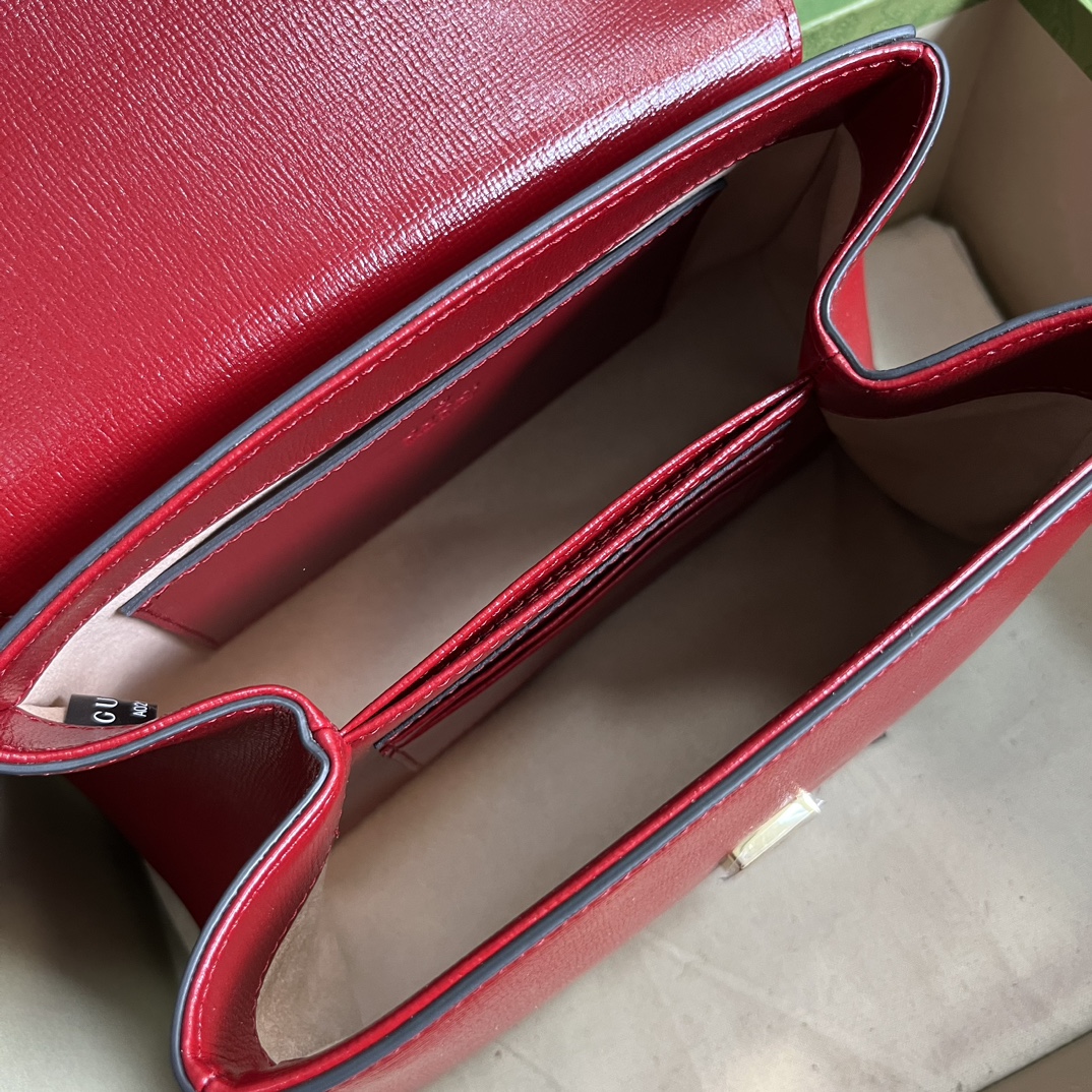 Bagsaaa Gvc*1 Horsebit 1955 mini bag red - 22x16x10.5cm