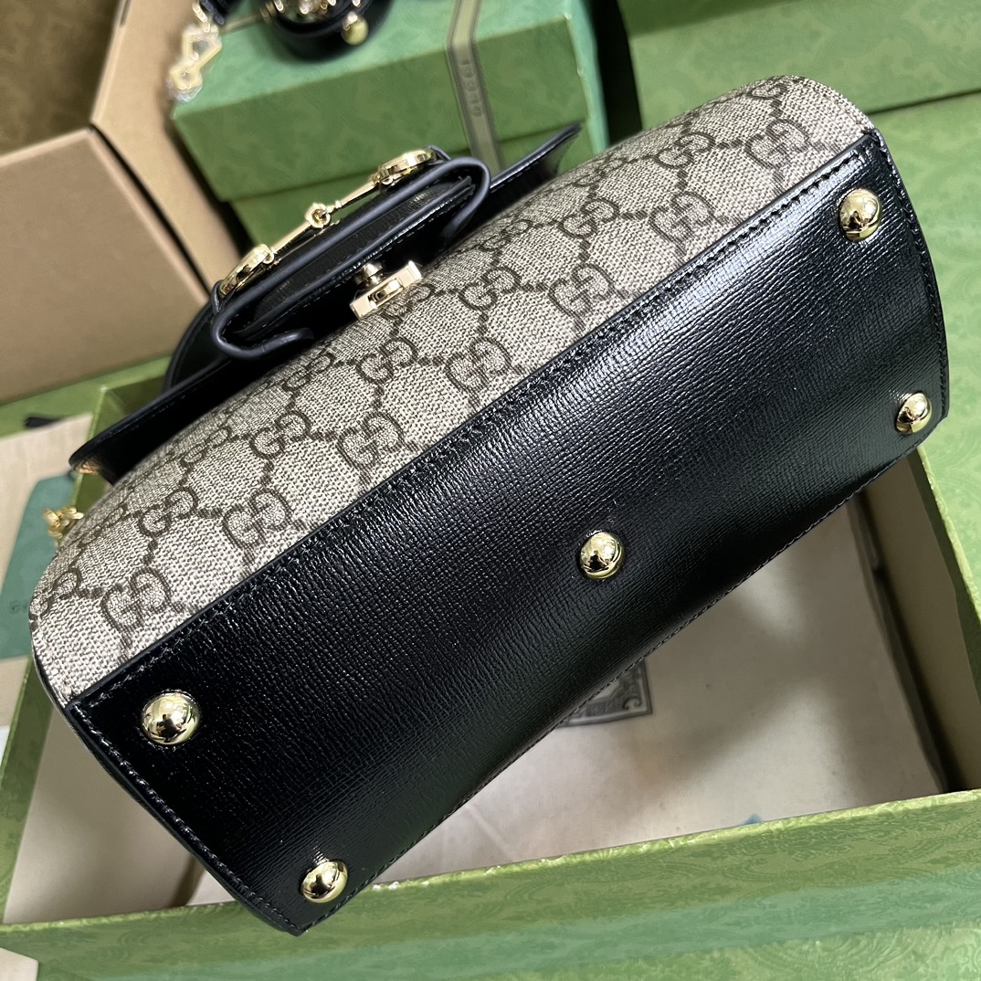 Bagsaaa Gvc*1 Horsebit 1955 mini bag ebony black - 22x16x10.5cm