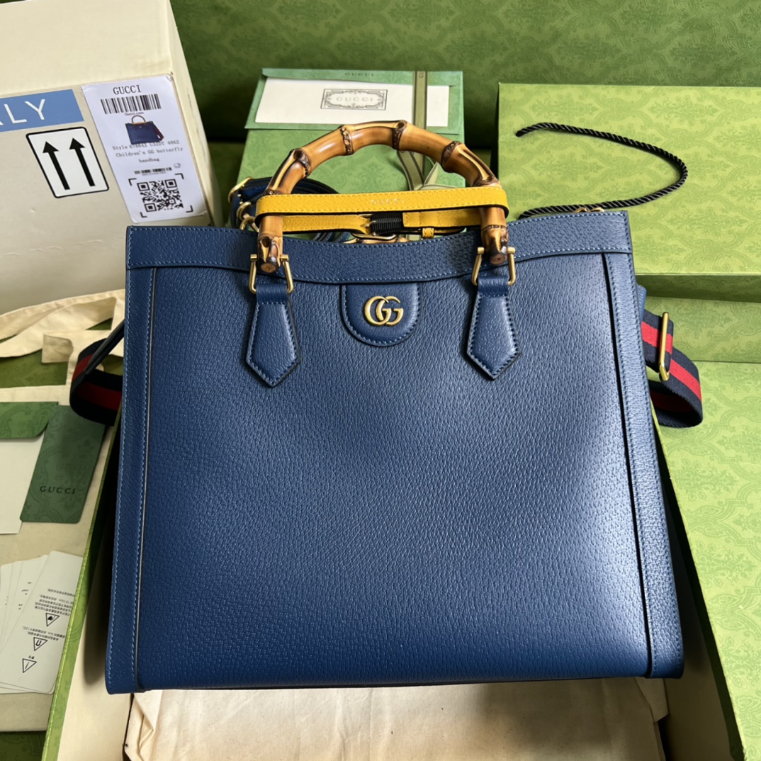 BAGSAAA Gvc*1 DIANA MEDIUM TOTE BAG BLUE