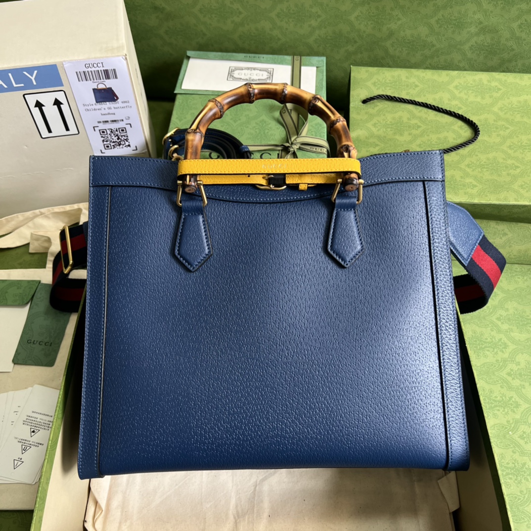 BAGSAAA Gvc*1 DIANA MEDIUM TOTE BAG BLUE