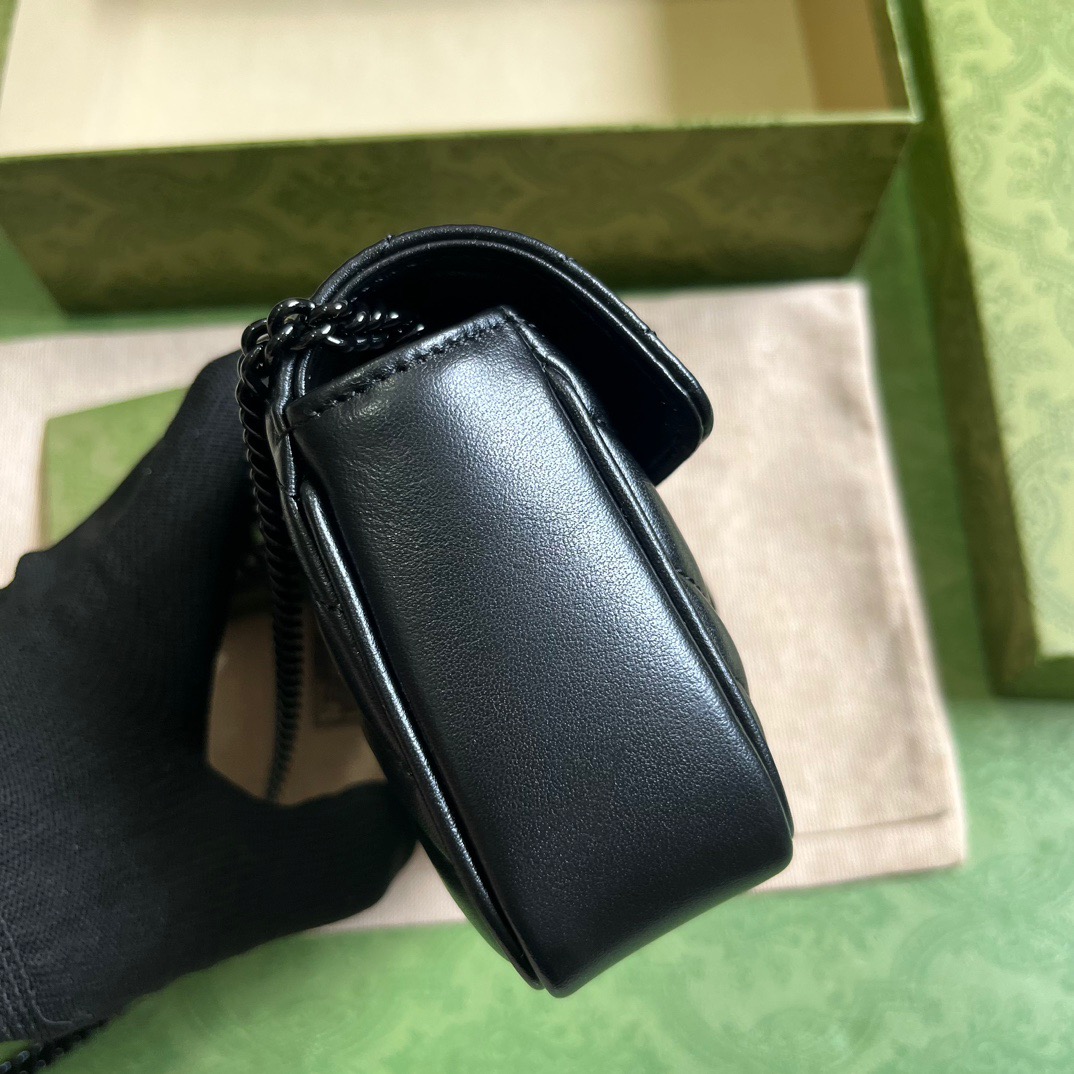 Bagsaaa Gvc*1 Marmont S*per Mini Bag - W16.5cm x H10cm x D4.5cm