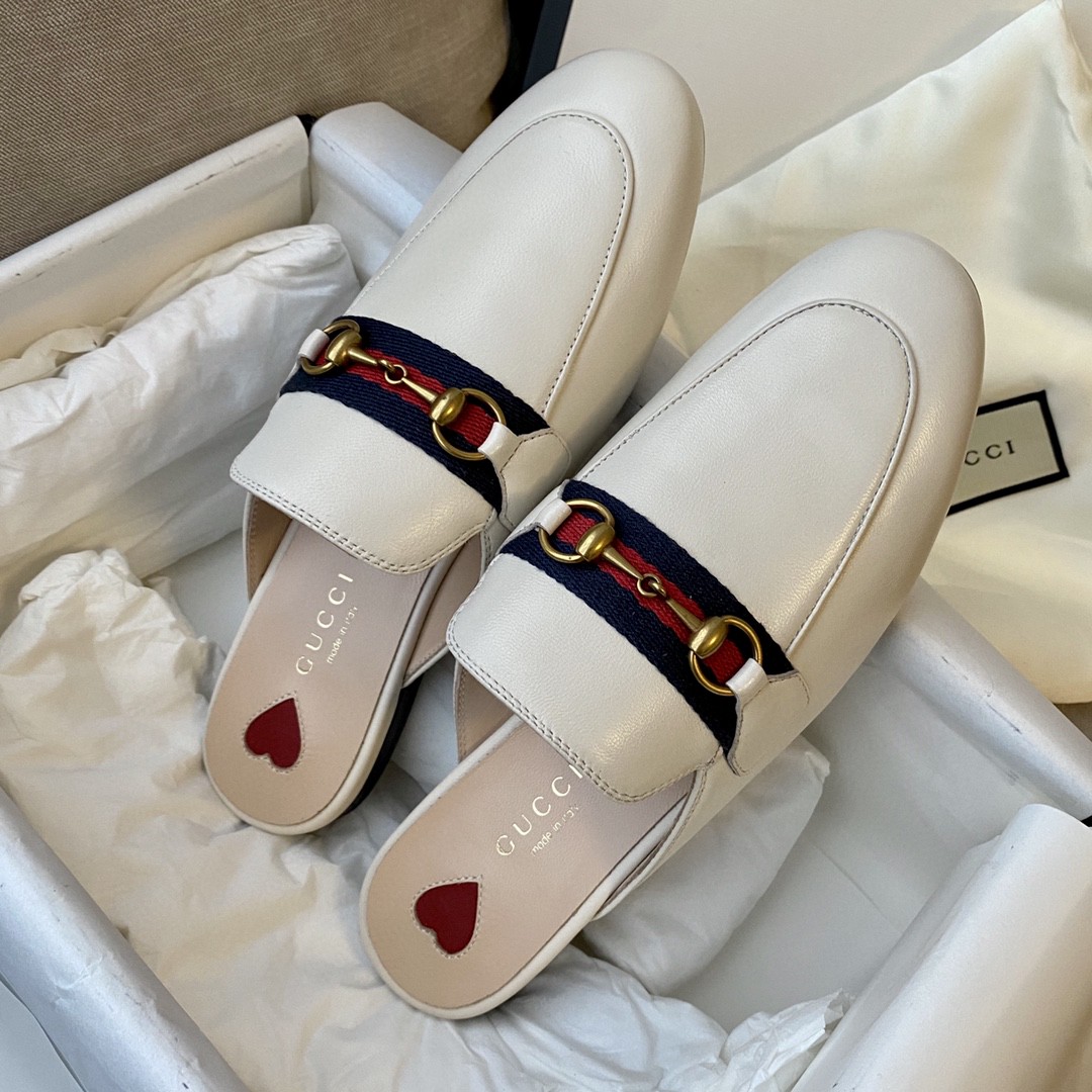 BAGSAAA WOMEN'S PRINCETOWN LEATHER SLIPPER WHITE LEATHER