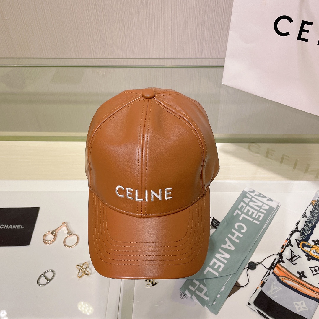 Bagsaaa Ce1i*e Cap Brown Leather