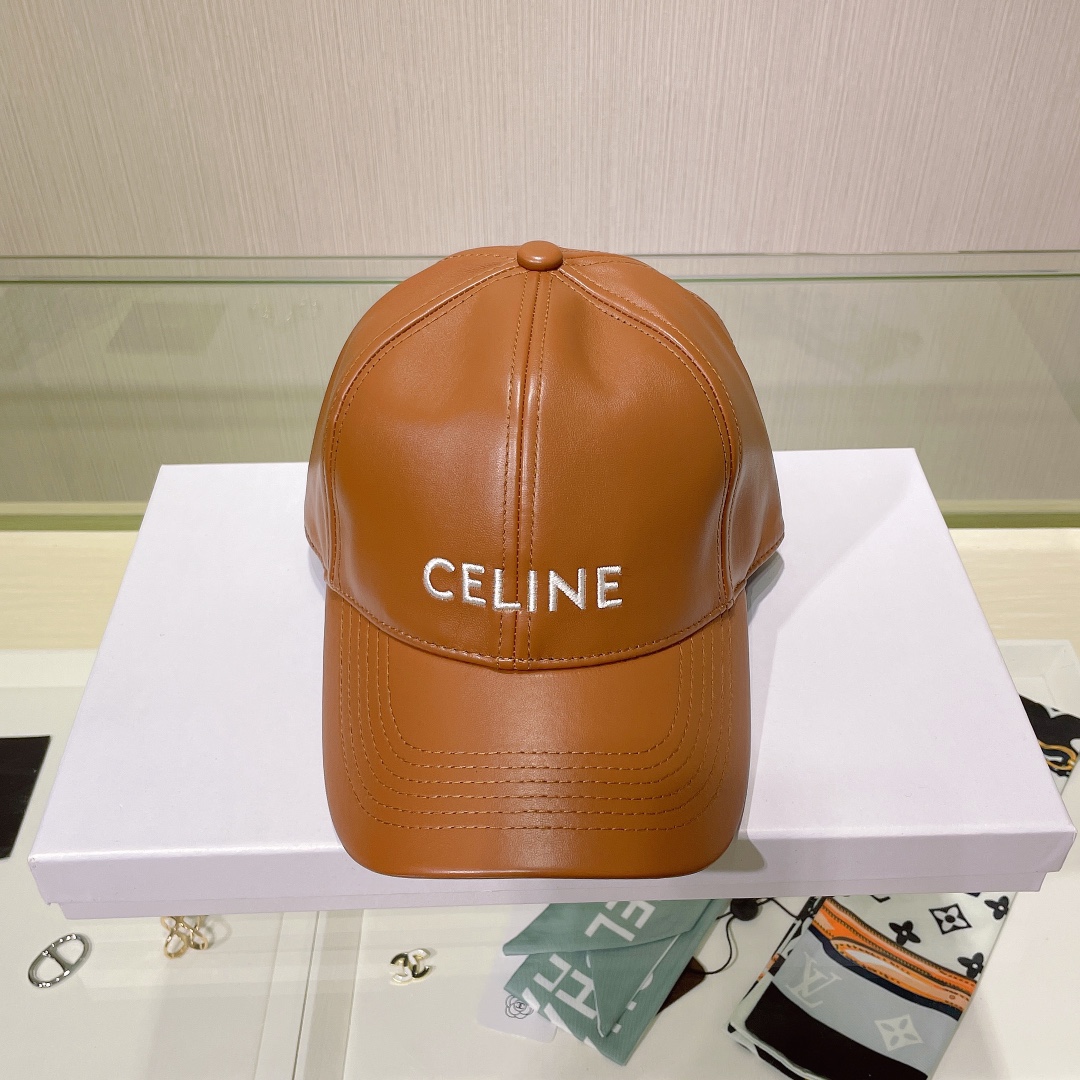 Bagsaaa Ce1i*e Cap Brown Leather