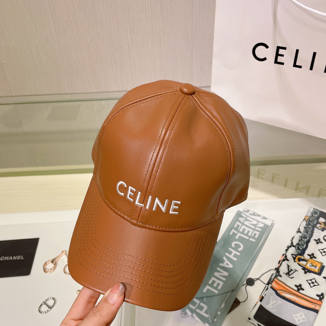 Bagsaaa Ce1i*e Cap Brown Leather