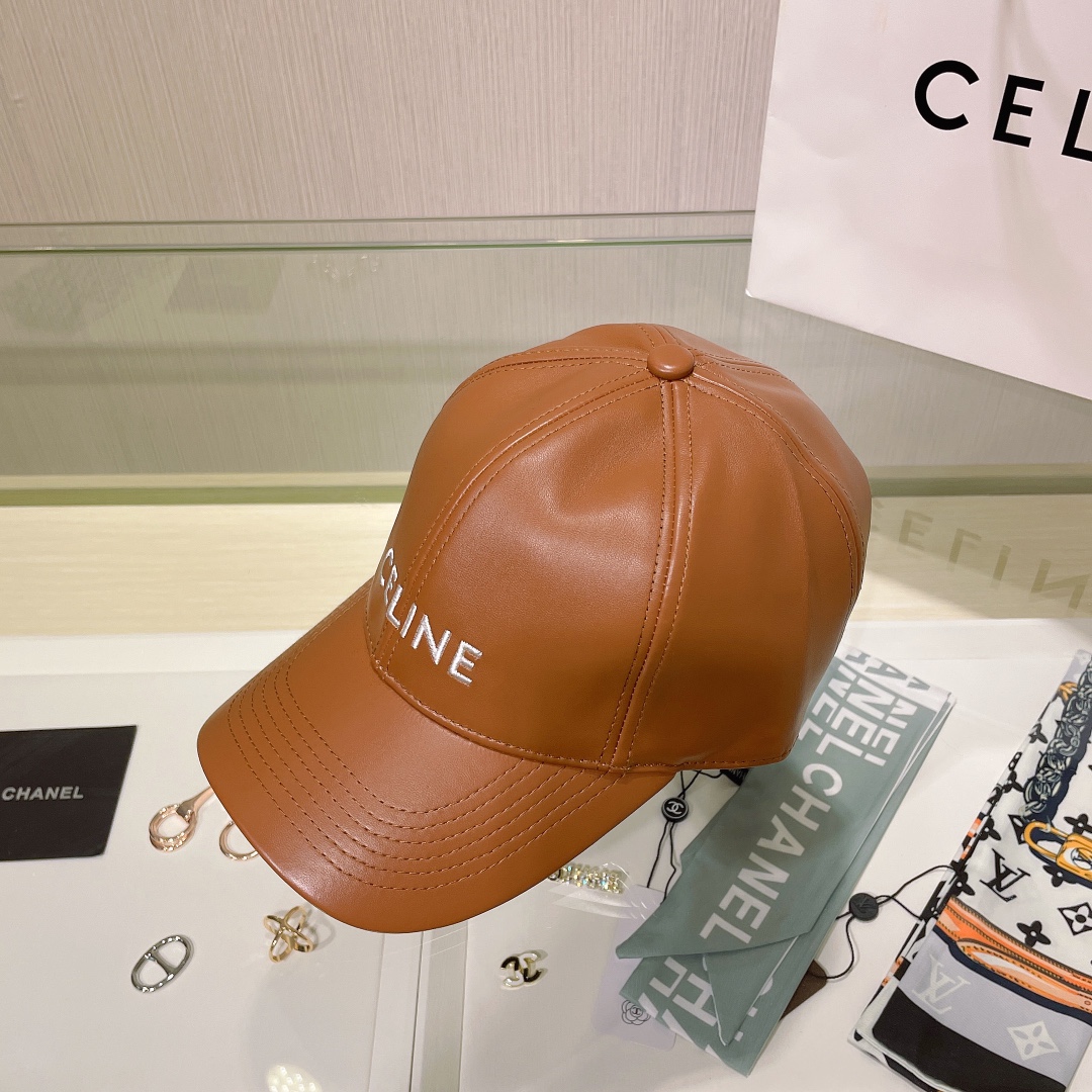 Bagsaaa Ce1i*e Cap Brown Leather