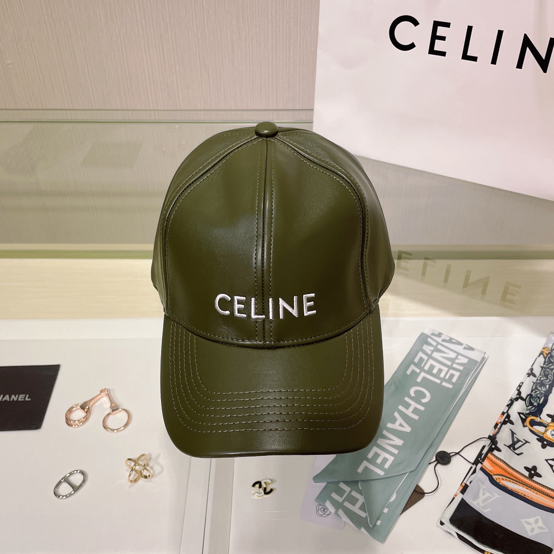 Bagsaaa Ce1i*e Cap Green Leather
