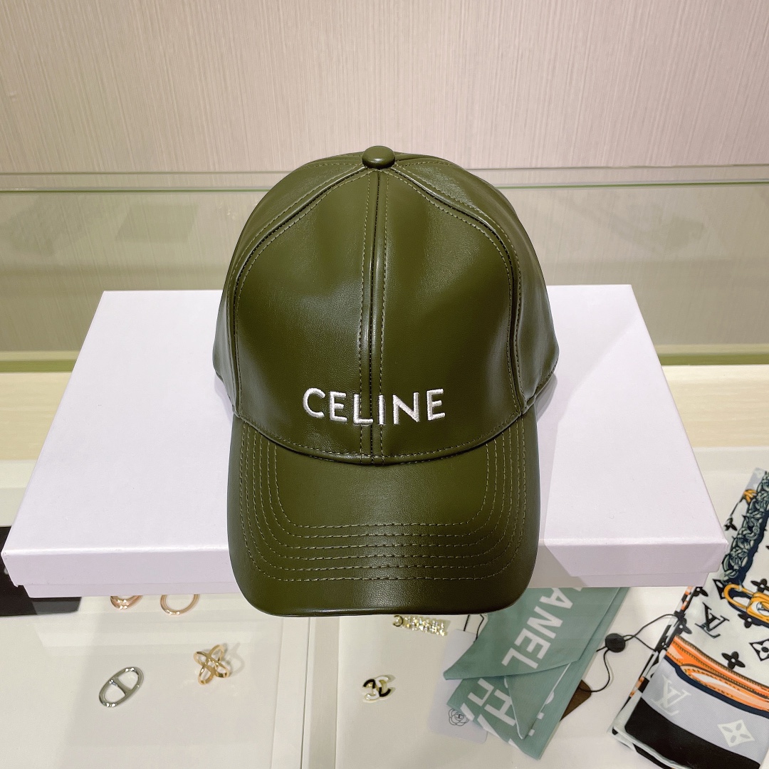 Bagsaaa Ce1i*e Cap Green Leather