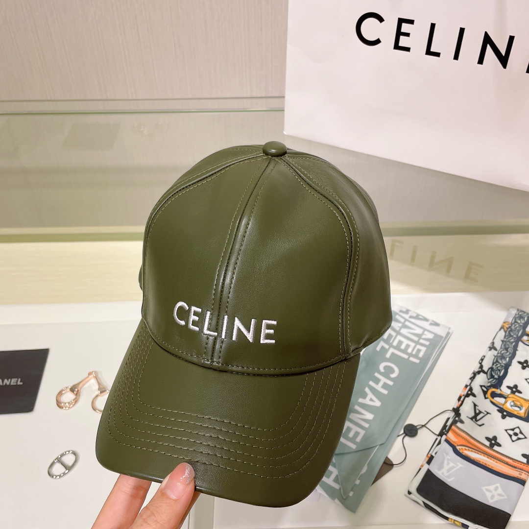 Bagsaaa Ce1i*e Cap Green Leather