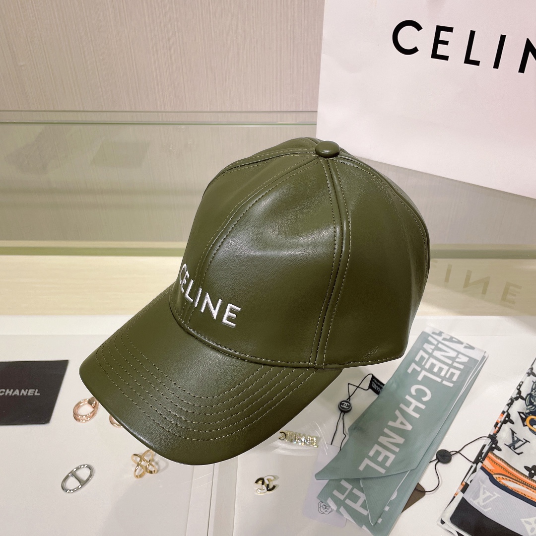 Bagsaaa Ce1i*e Cap Green Leather