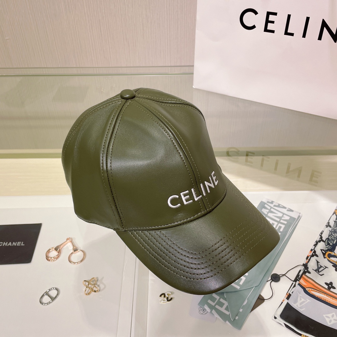 Bagsaaa Ce1i*e Cap Green Leather