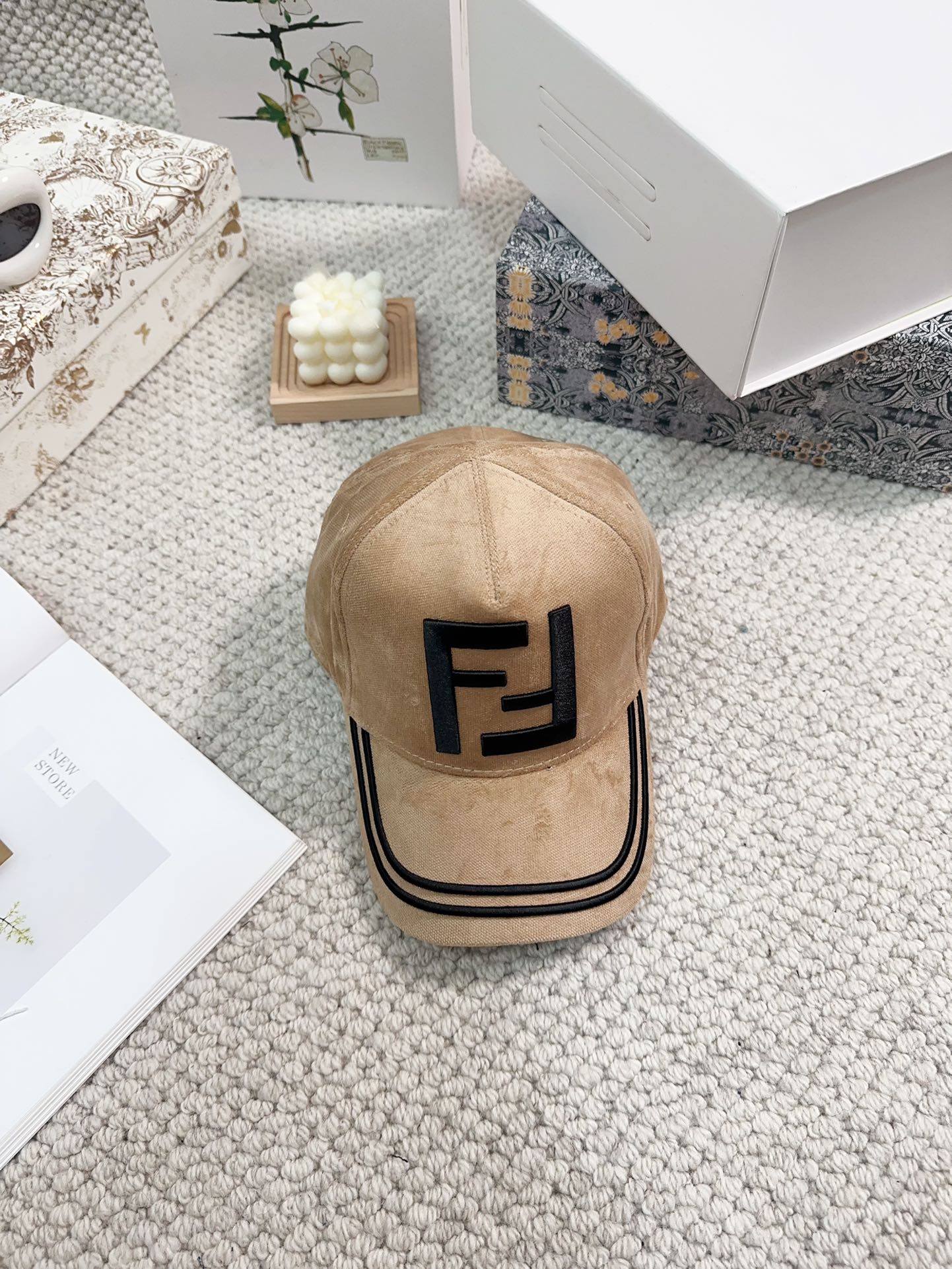 Bagsaaa F**di FF Logo Cap Hat