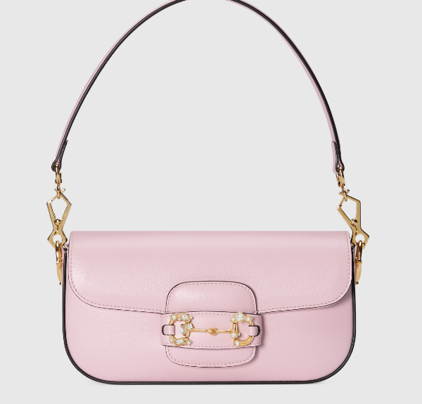 Bagsaaa Gvc*1 Horsebit 1955 Shoulder bag in pink - W24cm x H13cm x D5.5cm