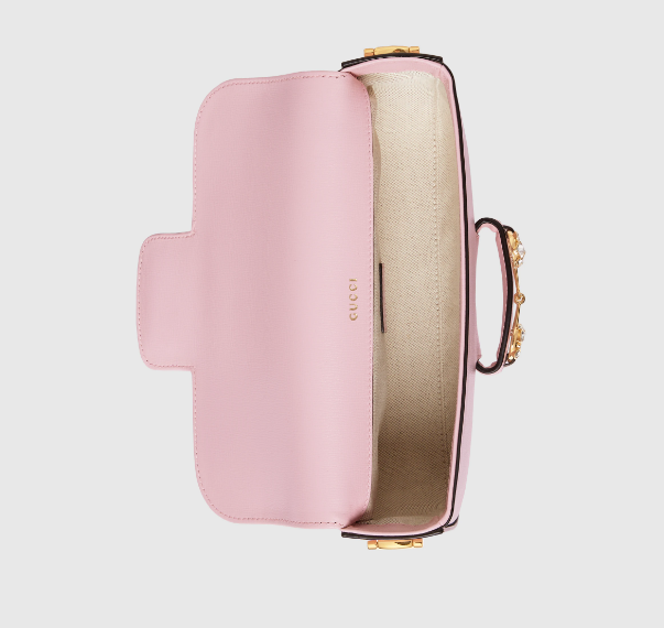 Bagsaaa Gvc*1 Horsebit 1955 Shoulder bag in pink - W24cm x H13cm x D5.5cm
