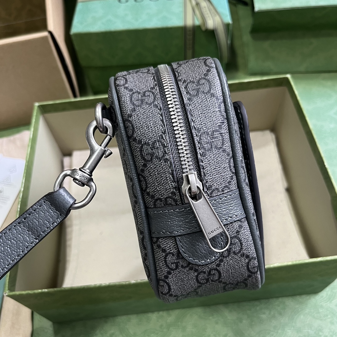 BAGSAAA Gv*c OPHIDIA GG POUCH GREY