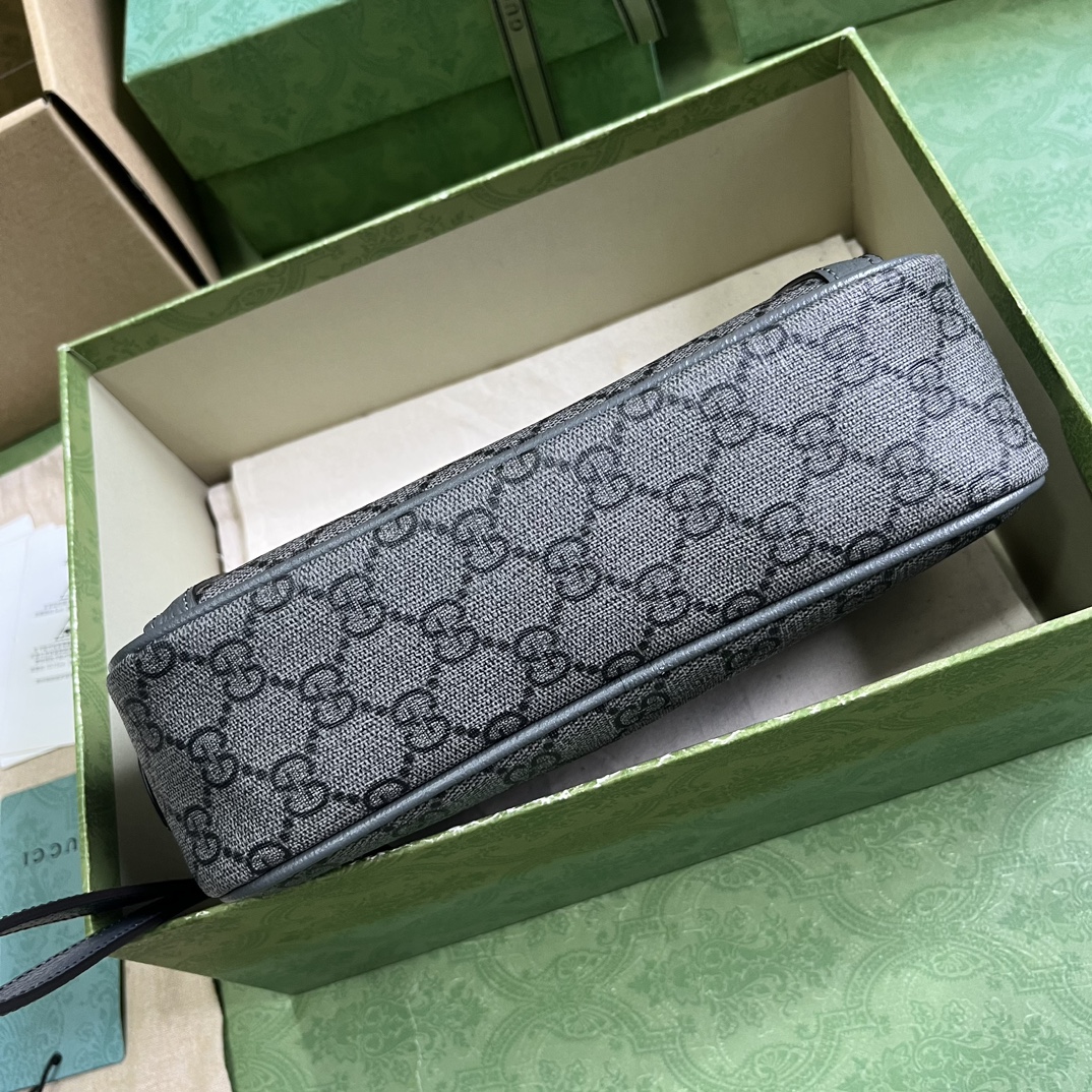 BAGSAAA Gv*c OPHIDIA GG POUCH GREY