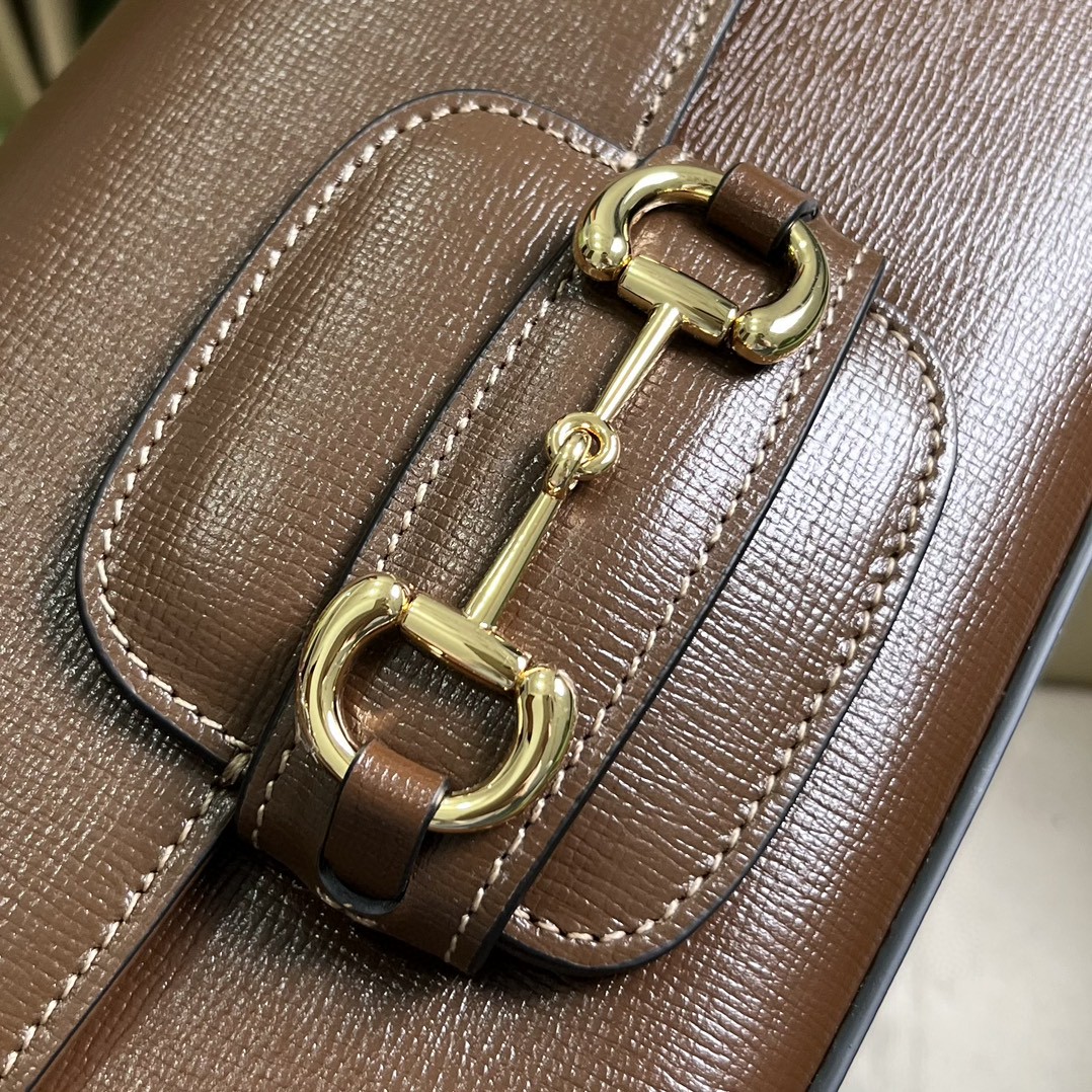 Bagsaaa Gvc*1 Horsebit 1955 Shoulder bag in brown - W24cm x H13cm x D5.5cm