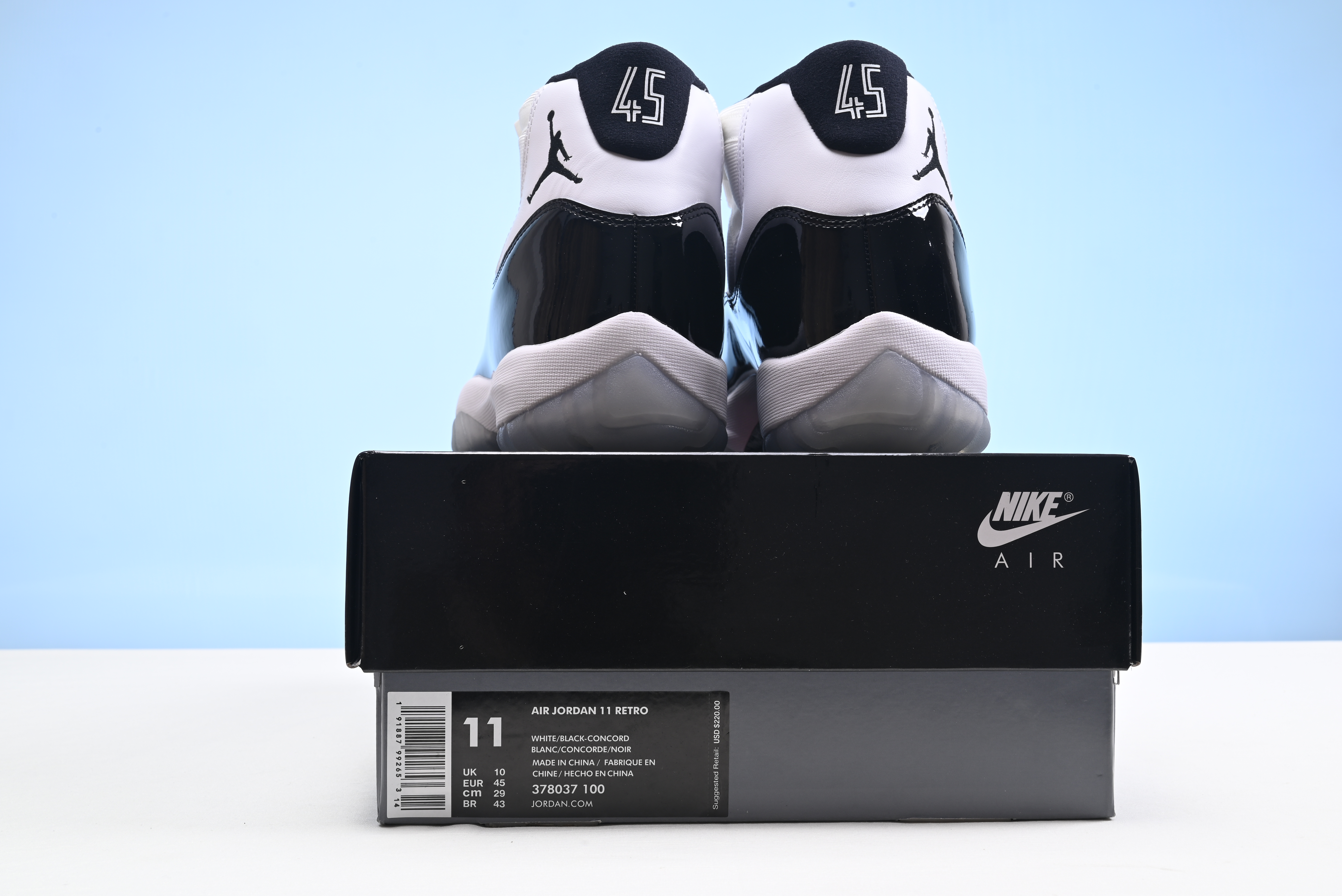 Bagsaaa Air Jordan Unisex 11 Retro GS Concord Shoes