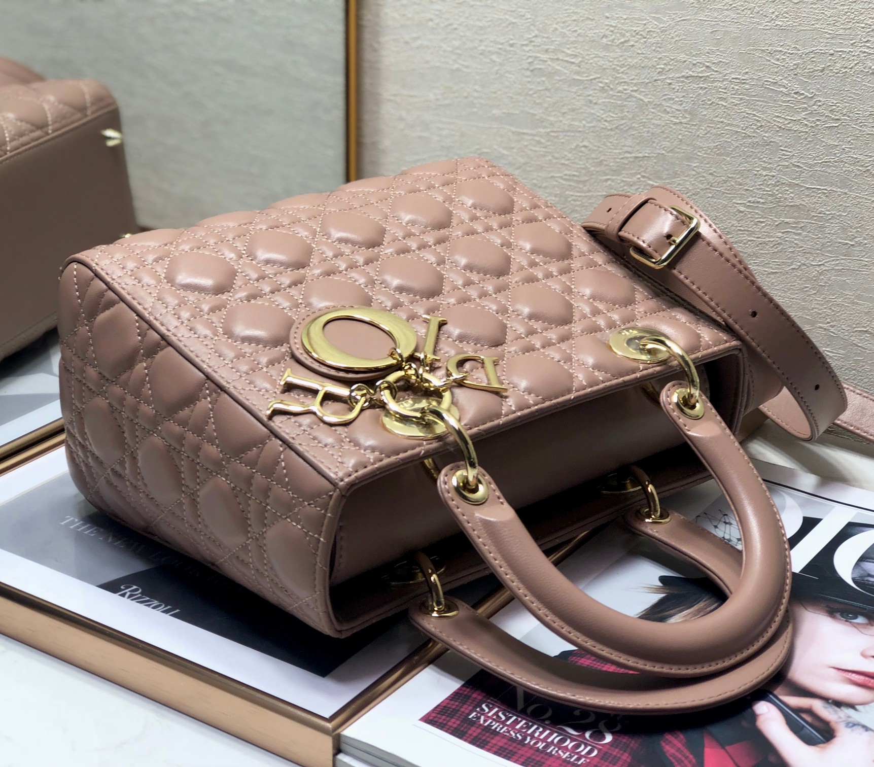 Bagsaaa D10r Lady Medium Nude Bag 24cm