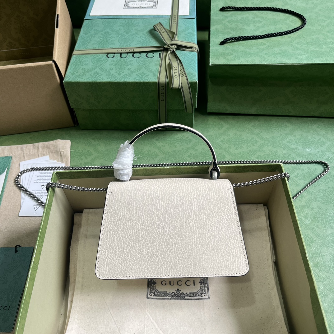 Bagsaaa Gvc*1 Dionysus mini top handle in white - 18x12x6cm